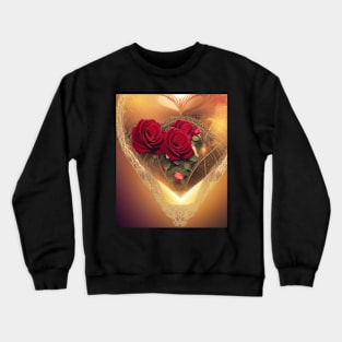 roses like a heart Crewneck Sweatshirt